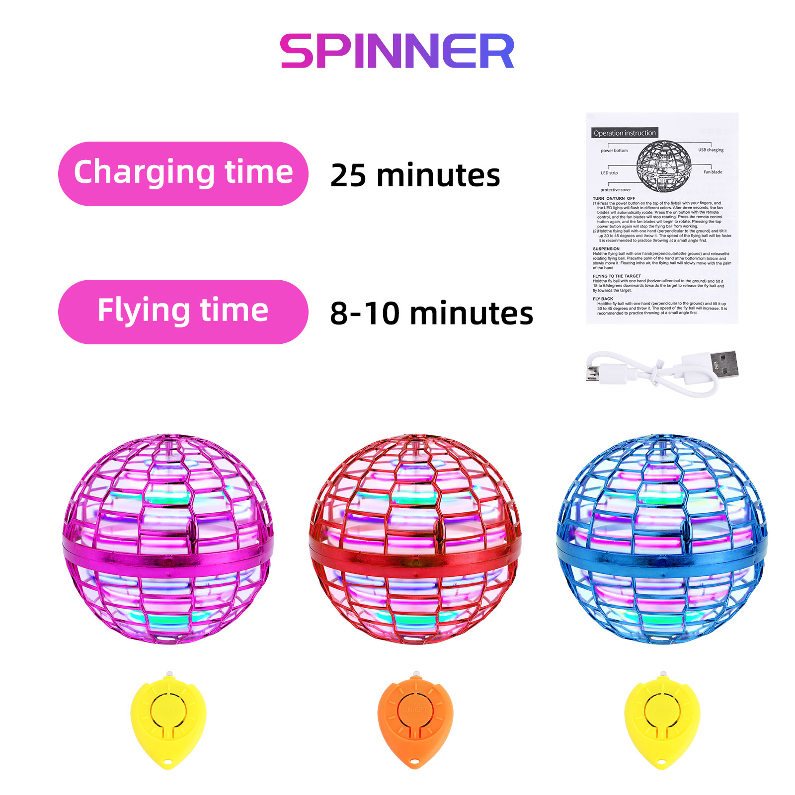 Orbital Sphere Flying Ball Toy - Drone Ball Rc recension och pris