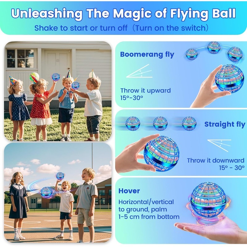 Flying Orb Ball Toy, Hand Cont - Drone Ball Rc recension och pris