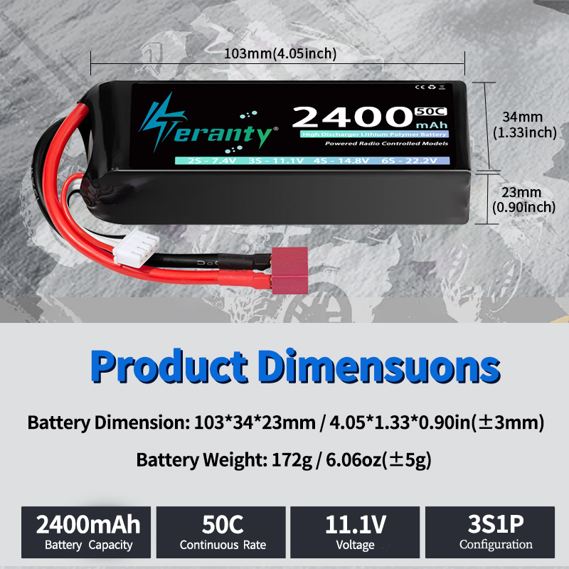 TERANTY 3S 2200/2400/2600mAh L - Drone Rc Truck recension och pris