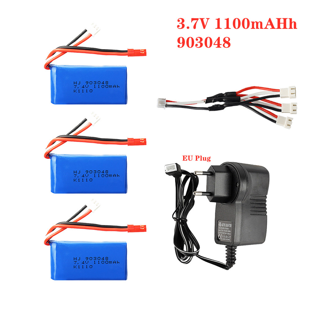 1-5pcs 7.4V 1100mah 903048 LiP - Lipo Battery Charger recension och pris
