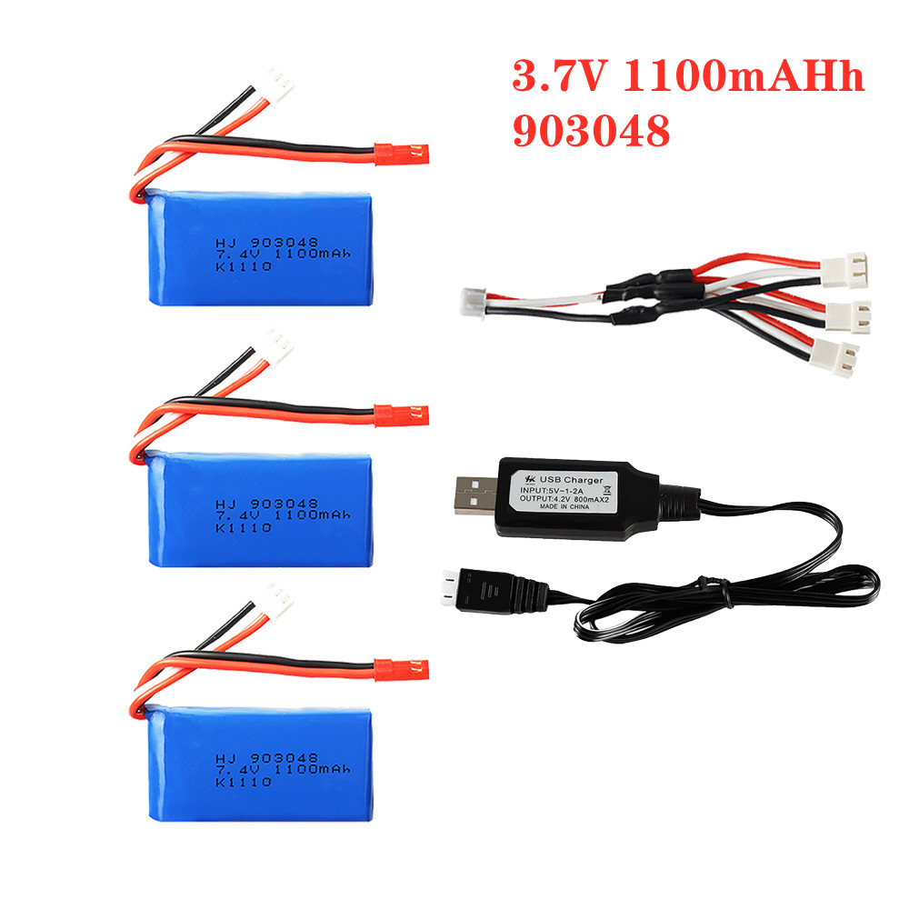 1-5pcs 7.4V 1100mah 903048 LiP - Lipo Battery Charger recension och pris