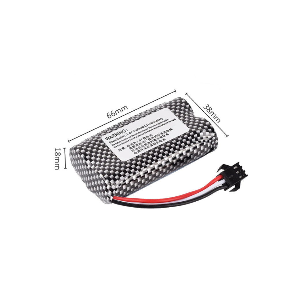 7.4V 1300mAh Li-ion Battery SM - Lipo Battery Charger recension och pris
