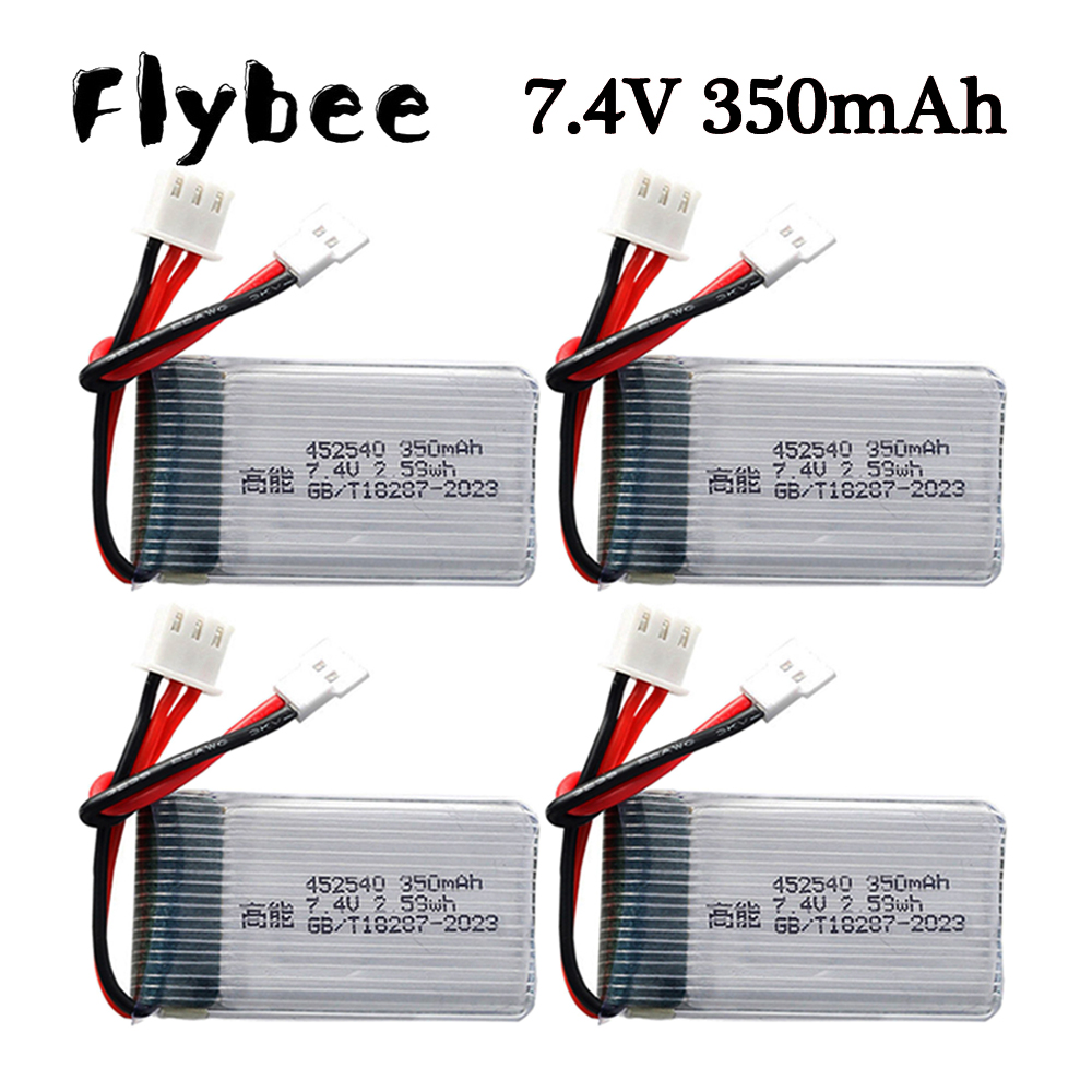 1-10pcs 7.4V 350mah 2S Lipo Ba - Drone Mjx Rc recension och pris