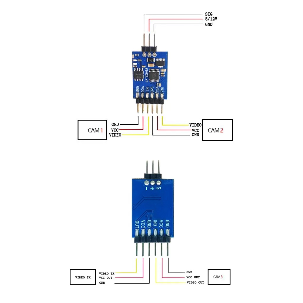 5.8G 3 Channel Video Switcher  - Drone Rc recension och pris