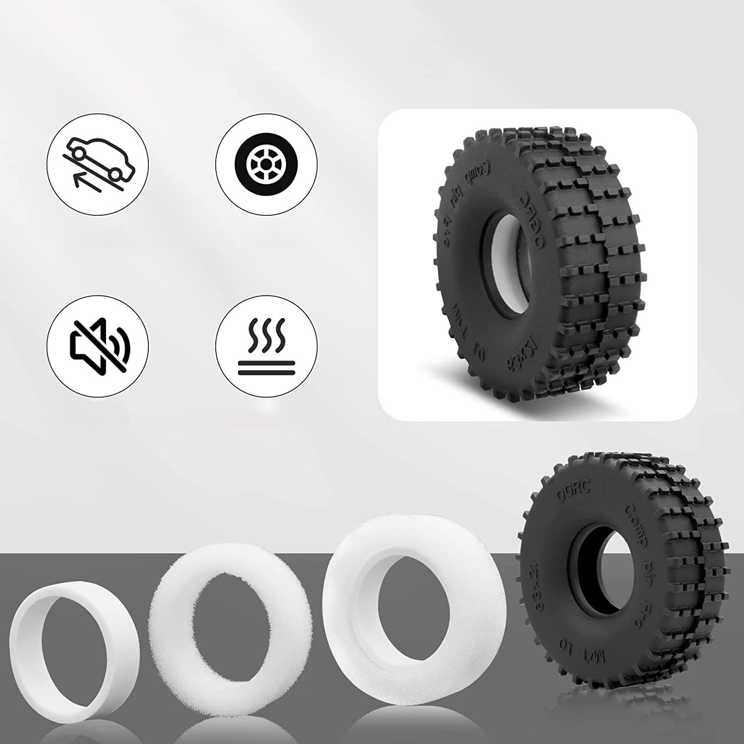 Esilun 1.0 RC Tires Competitio - Rc Rock Crawler recension och pris