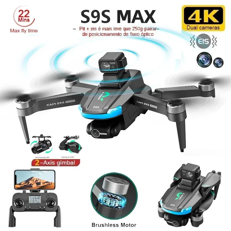 NEW S9S MAX MINI Drone 4K 2-Ax - Drone Z recension och pris