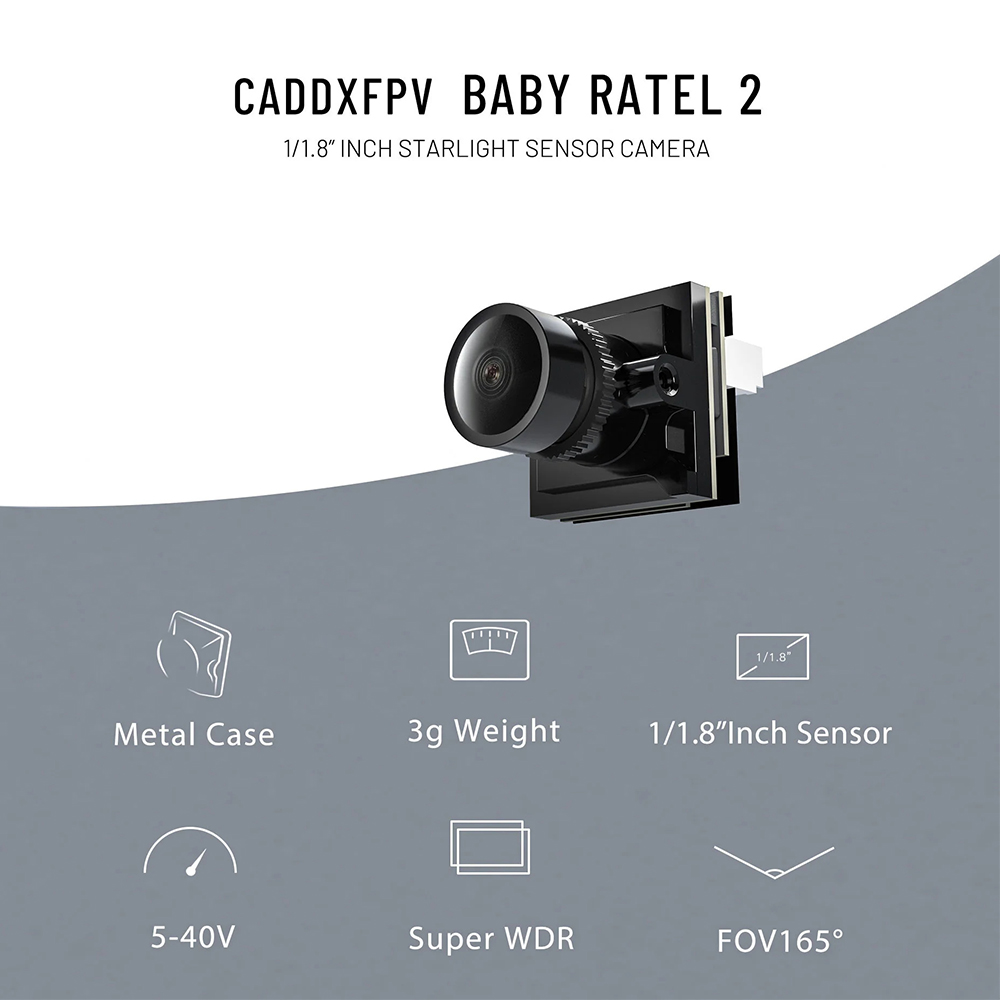CADDX Micro FPV Camera Ratel 2 - Drone Rc With Camera recension och pris