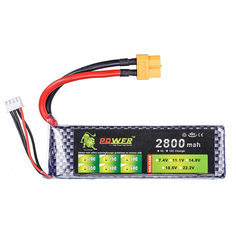 3S Lipo Battery 11.1V 2800mAh  - Drone Rc Truck recension och pris