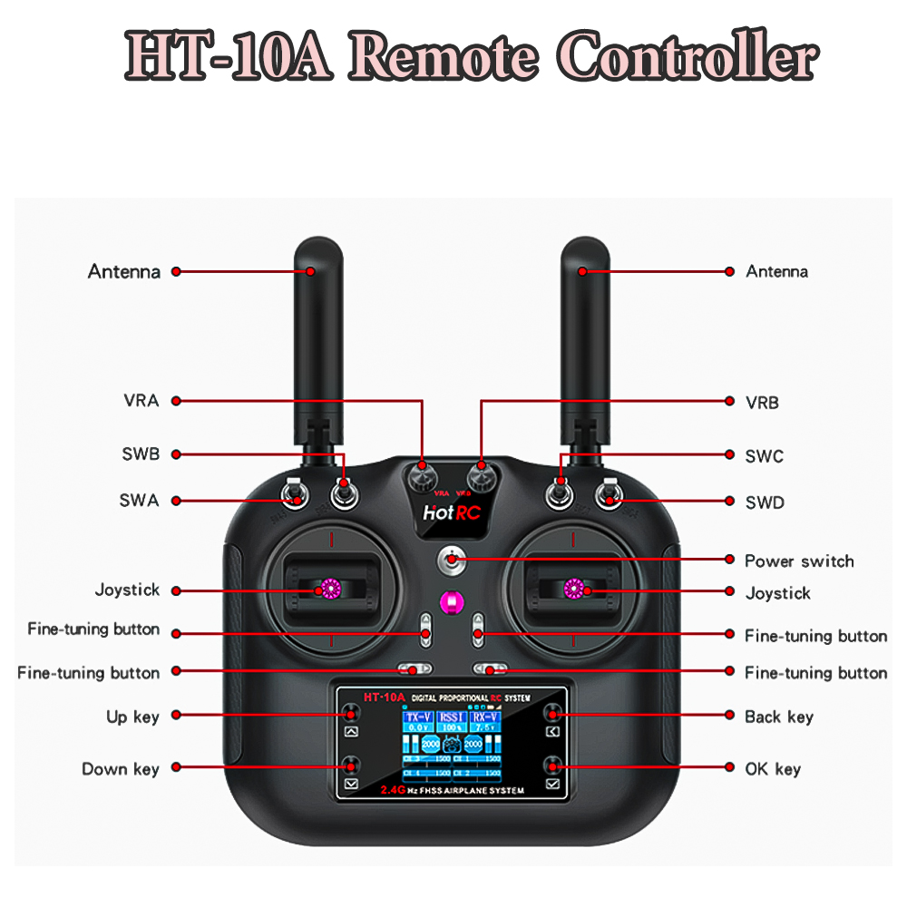 Hotrc Hot RC HT-10A HT10A 2.4G - Drone Rc Boat recension och pris