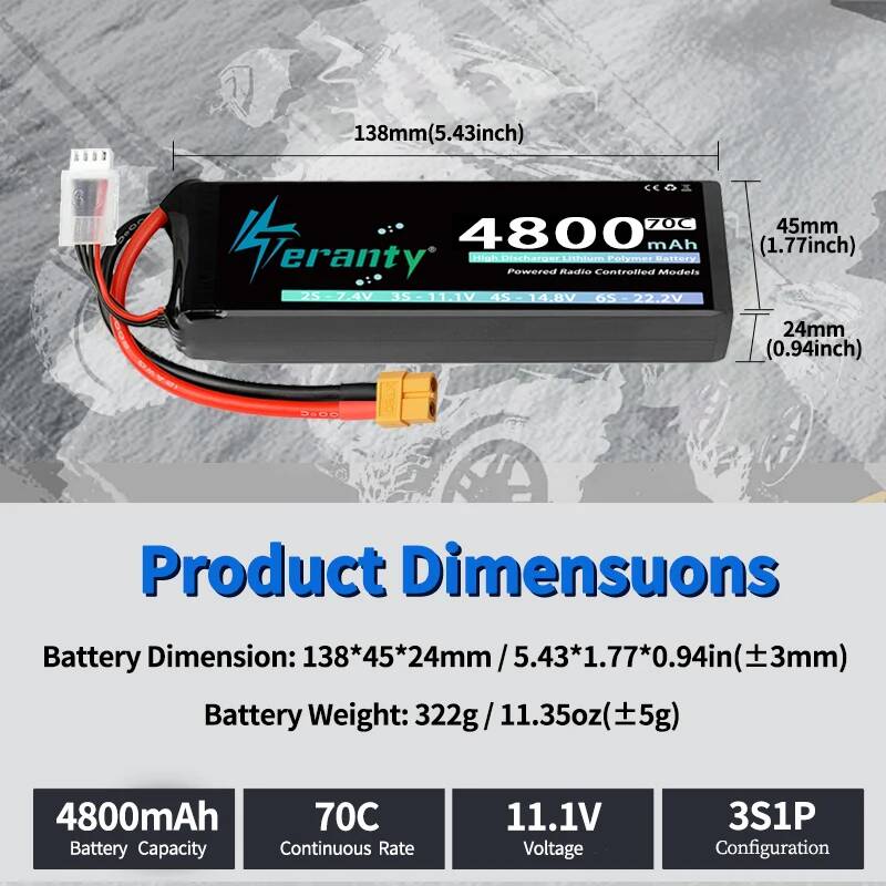 TERANTY 3S 4800mAh RC Lipo Bat - Drone Rc Truck recension och pris