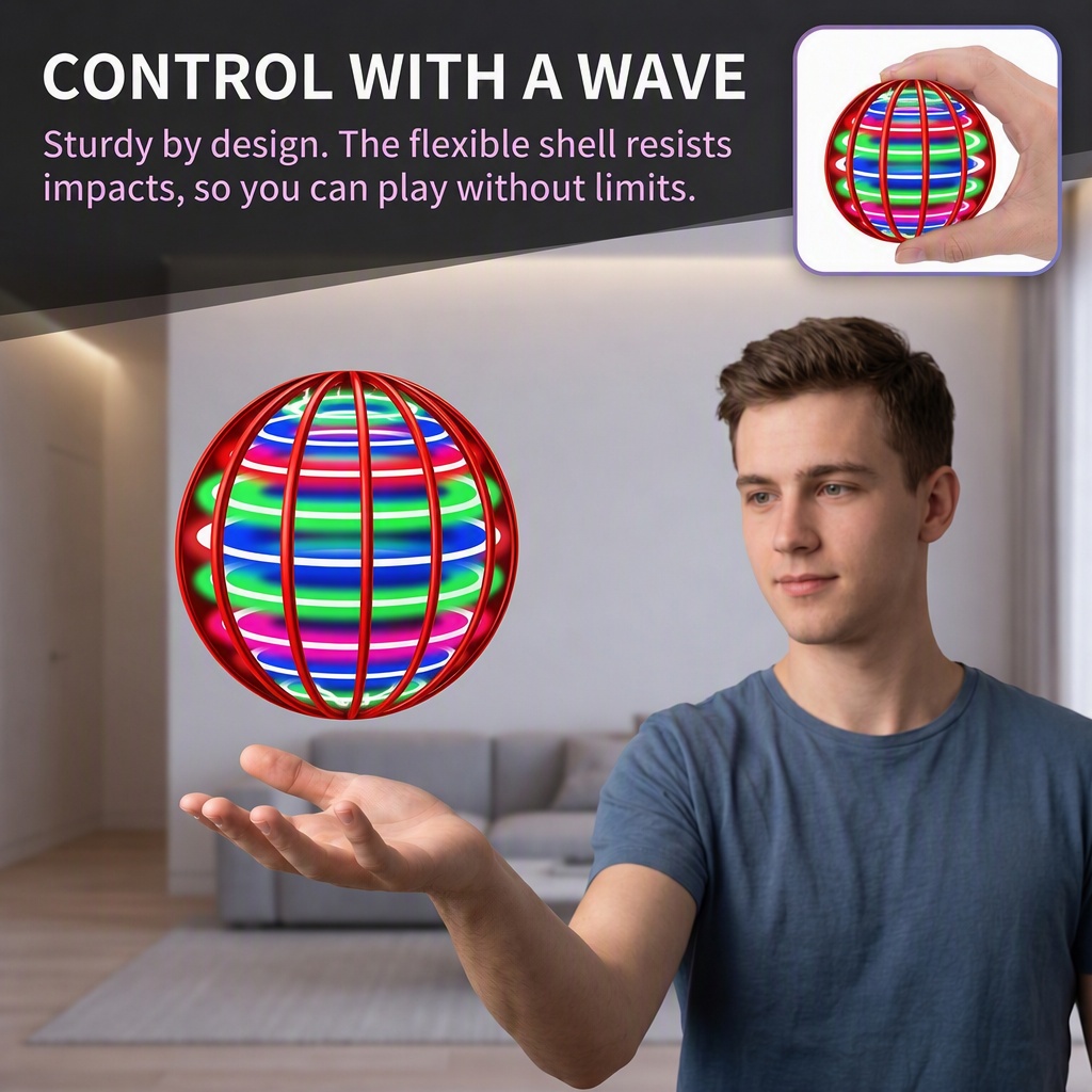 Flying Ball with Color LED Lig - Drone Ball Rc recension och pris
