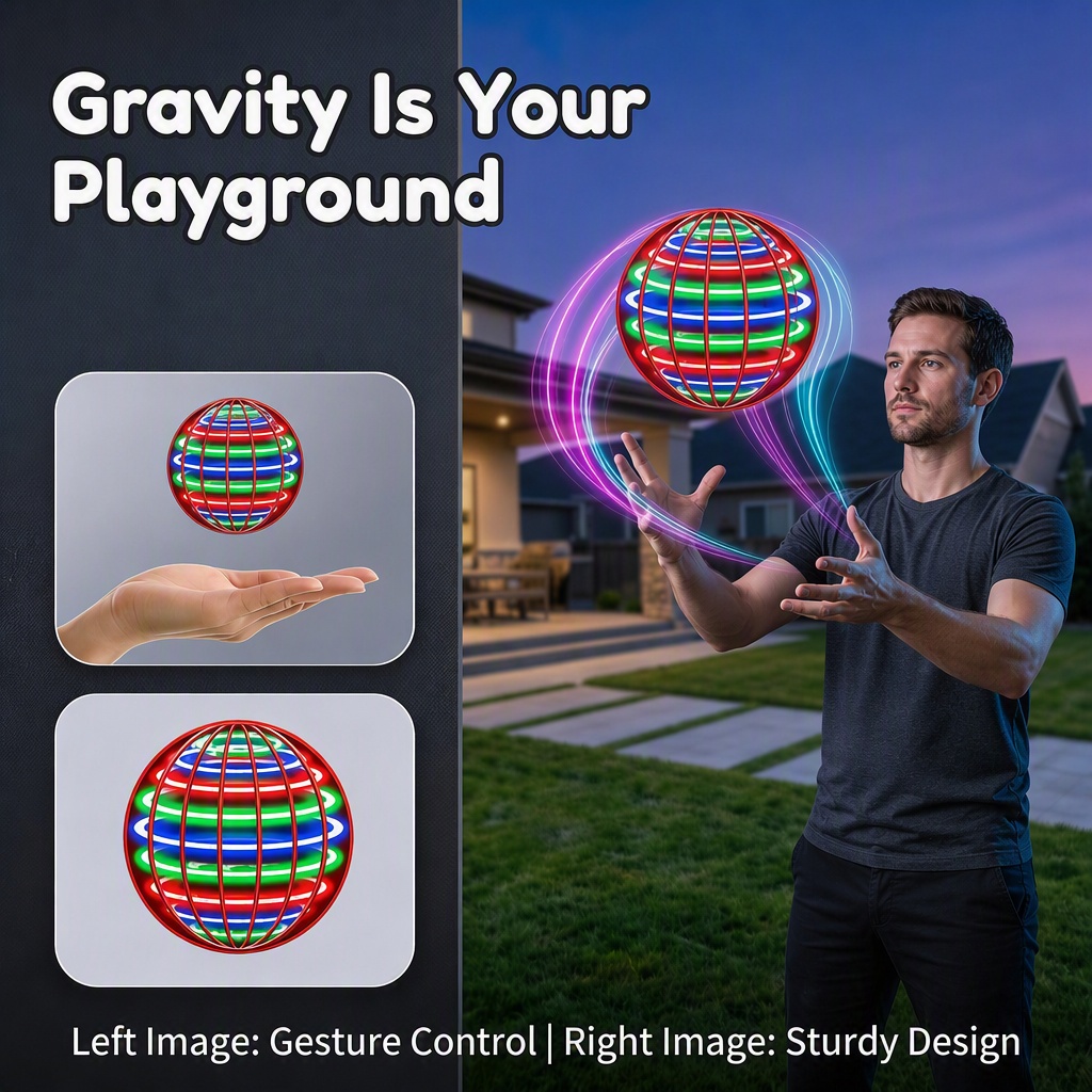 Flying Ball with Color LED Lig - Drone Ball Rc recension och pris
