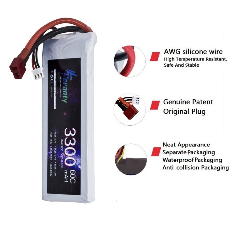 2S 7.4V LiPo Battery 3300mAh 6 - Drone Rc Boat recension och pris