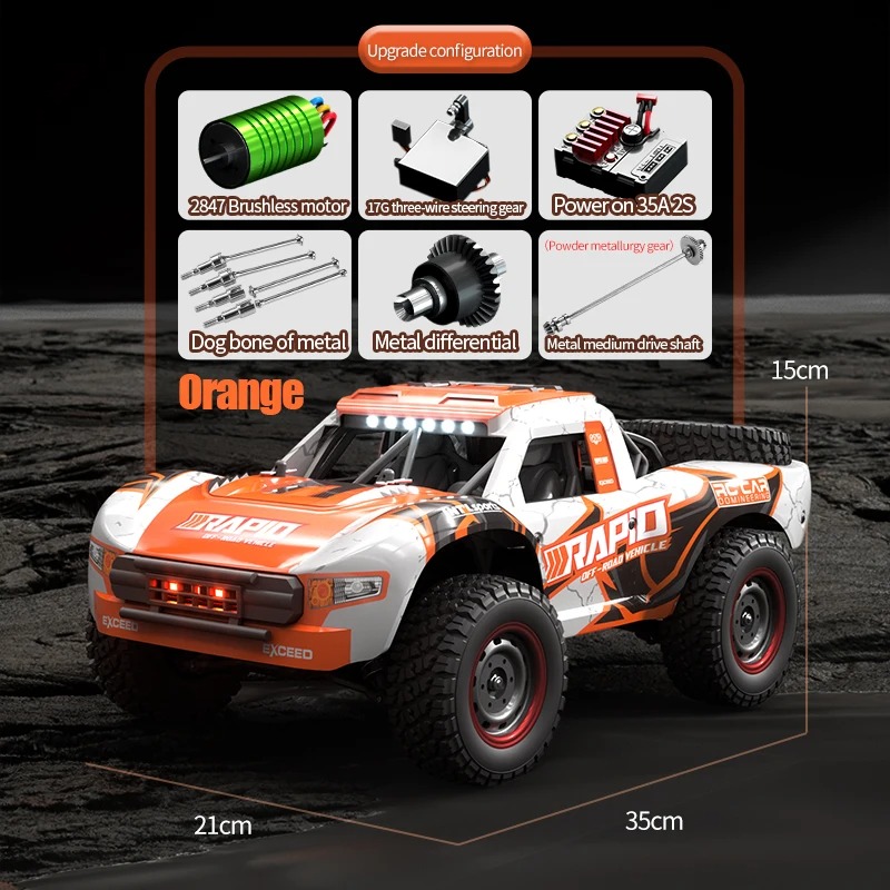 JJRC Q130 1:16 70KM/H 4WD RC C - Drone Bike Rc recension och pris