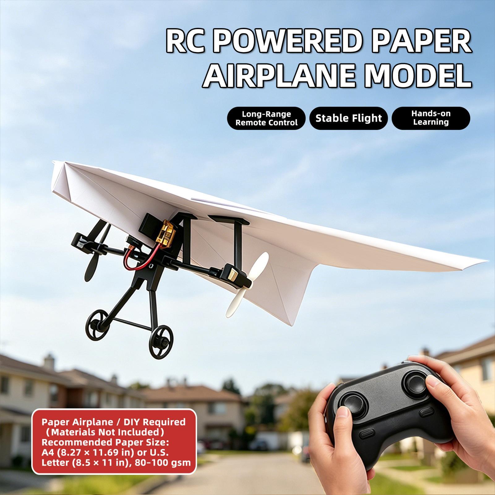 DIY RC Paper Airplane Kit Plan - Flight Controller recension och pris
