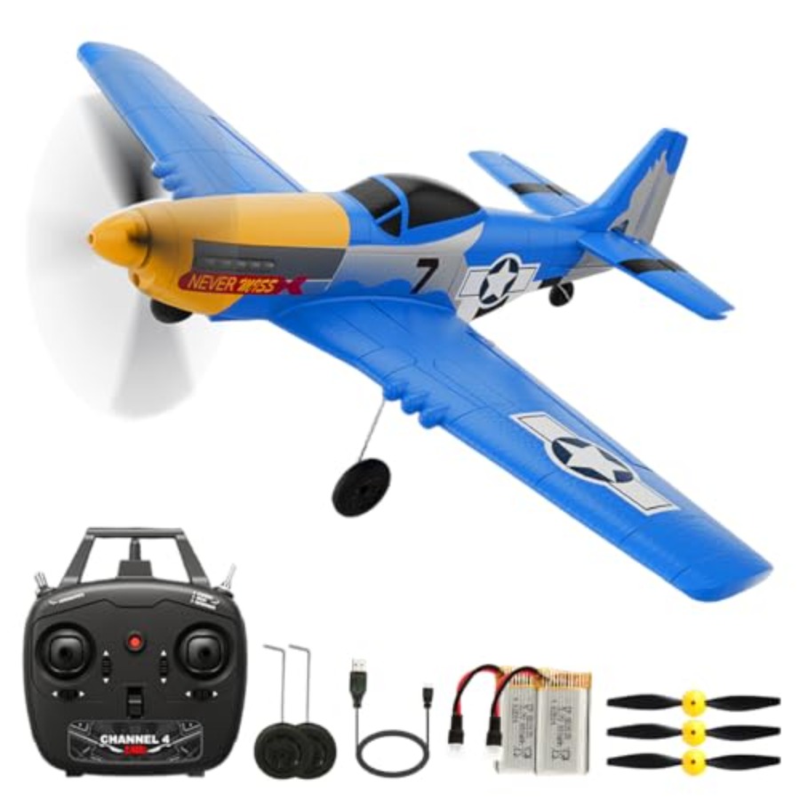 P51D RC Plane 4CH 2.4GHz RTF R - Drone Top Rc recension och pris