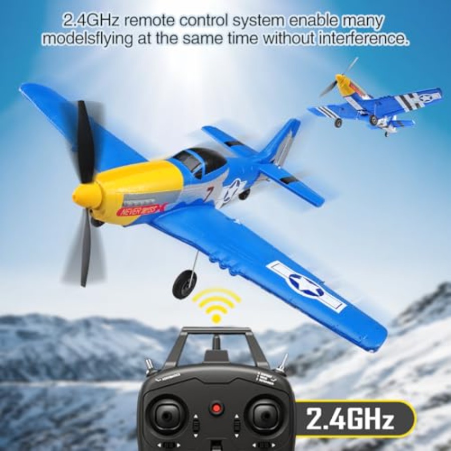 P51D RC Plane 4CH 2.4GHz RTF R - Drone Top Rc recension och pris