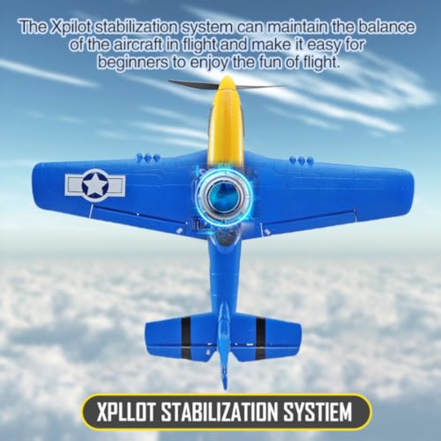 P51D RC Plane 4CH 2.4GHz RTF R - Drone Top Rc recension och pris