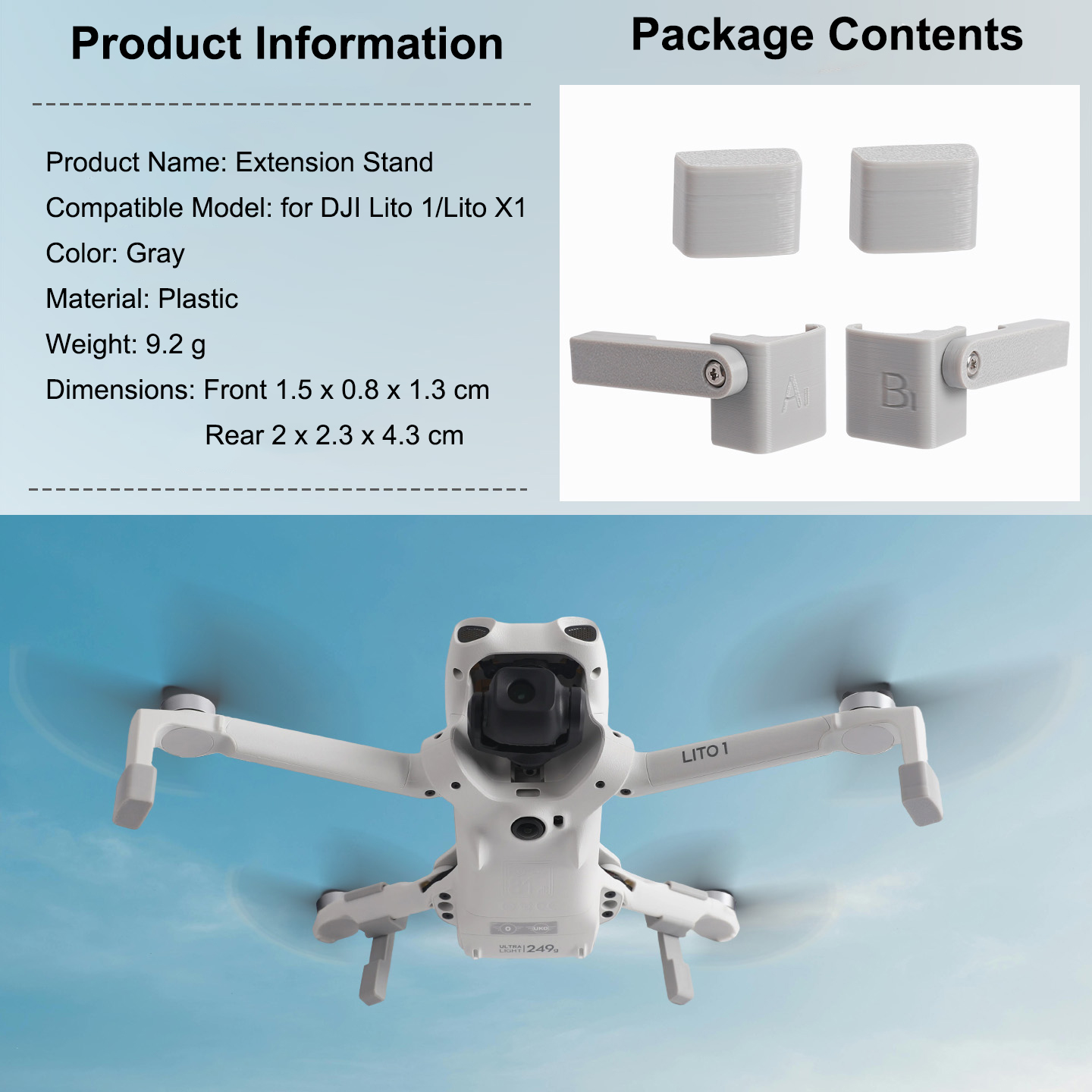Landing Gear Extender for DJI  - Drone Dji Rc N1 recension och pris