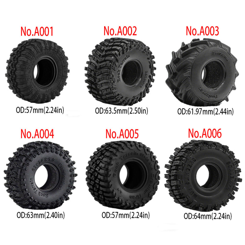 4PCS 1.0inch 57-67mm RC Crawle - Rc Rock Crawler recension och pris
