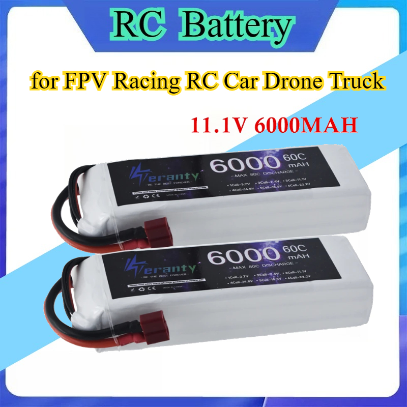 3S 11.1V 6000mAh 60C 6S 22.2V  - Drone Rc Truck recension och pris