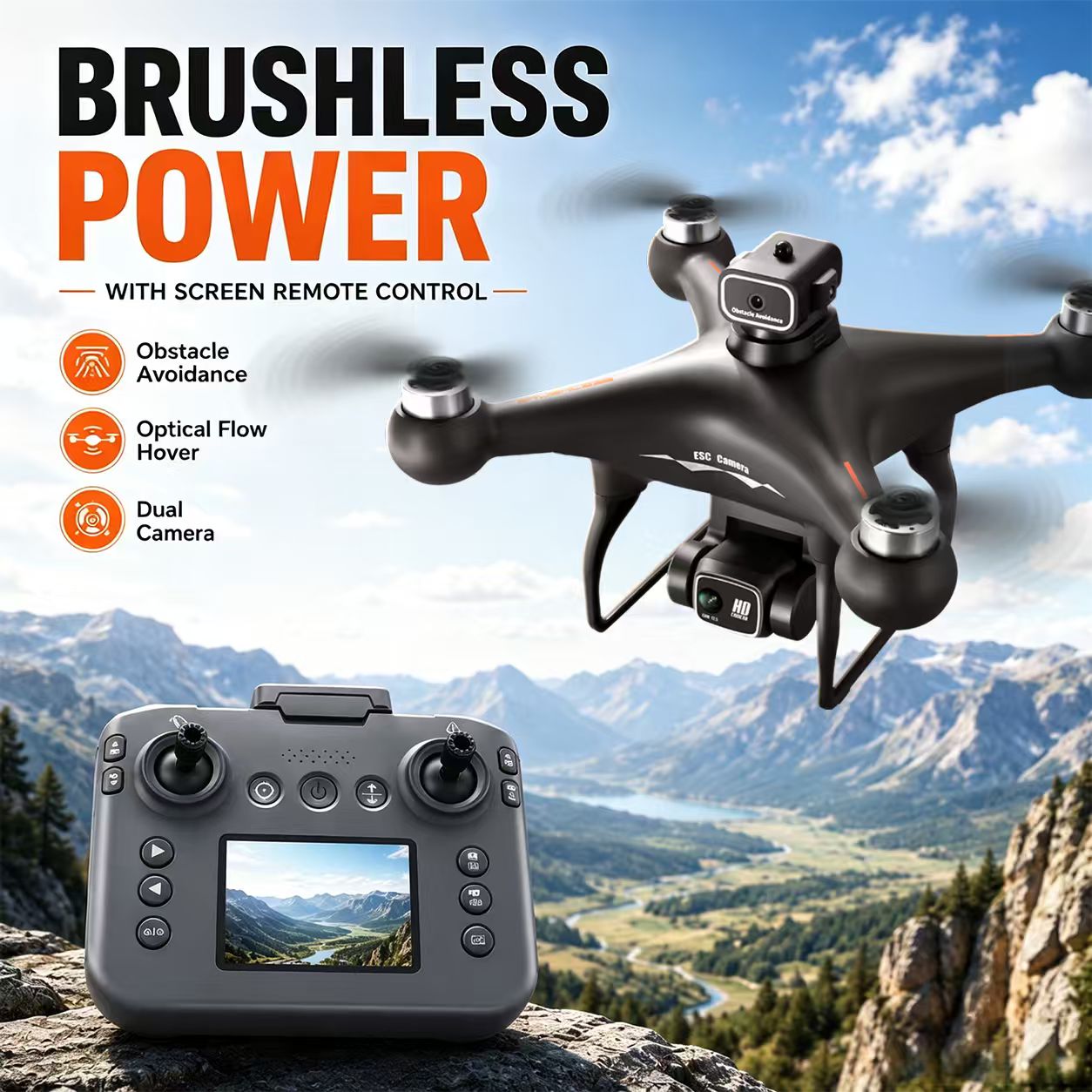 ZNLYRION RC Drone S116 Brushle - Drone Rc S116 recension och pris