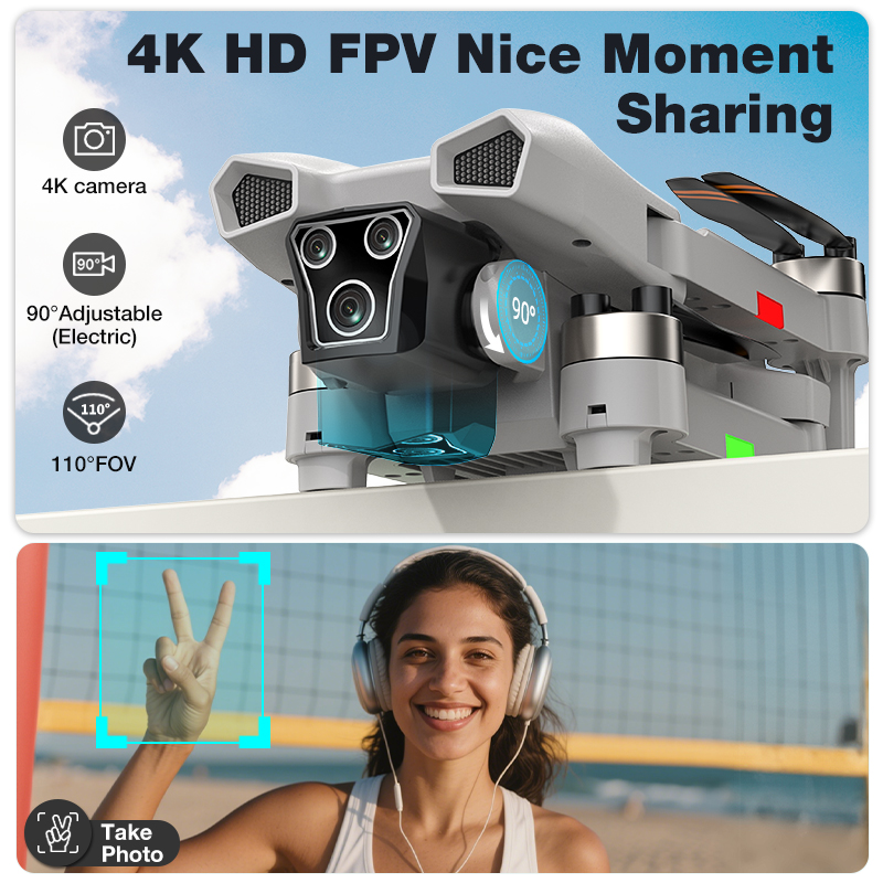 NEW Hot L017 Pro Drone Brushle - Drone Rc Land recension och pris