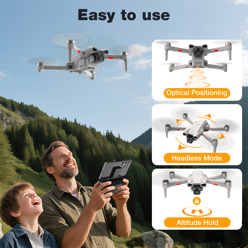 NEW Hot L017 Pro Drone Brushle - Drone Rc Land recension och pris