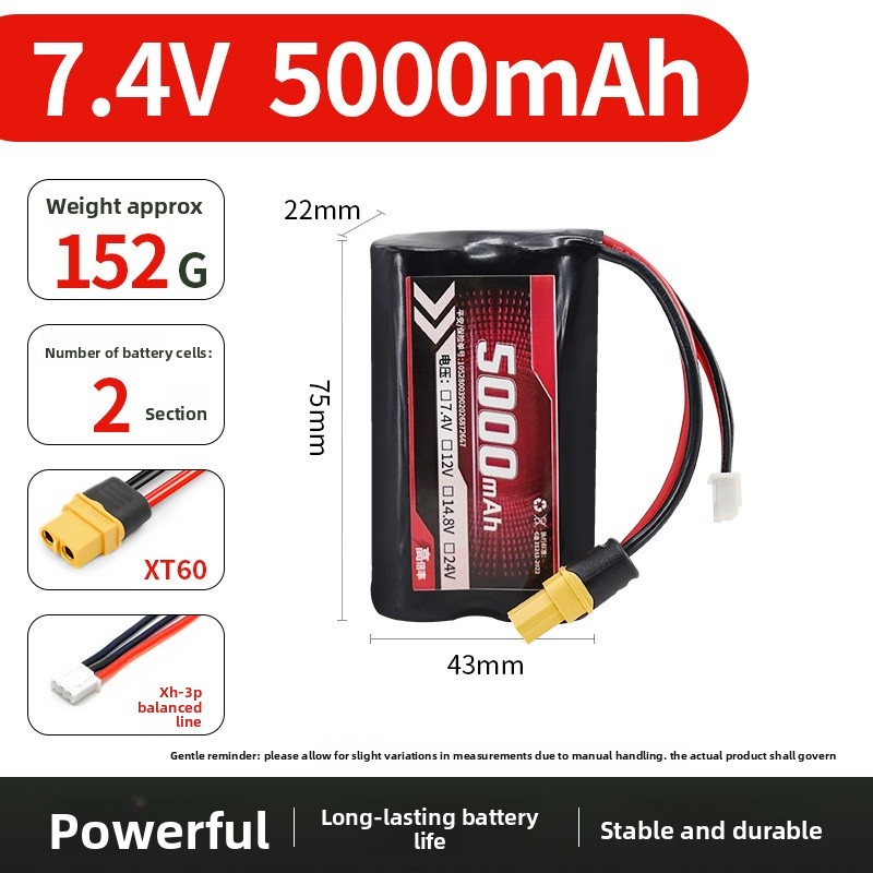 Upgrade 2S 4S 6S 5000MAH 21700 - Drone Rc Truck recension och pris