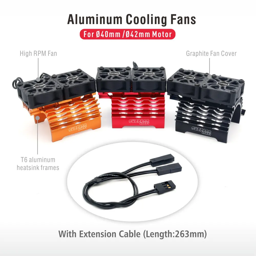 SURPASS HOBBY Dual Cooling Fan - Drone Motor Rc Car recension och pris