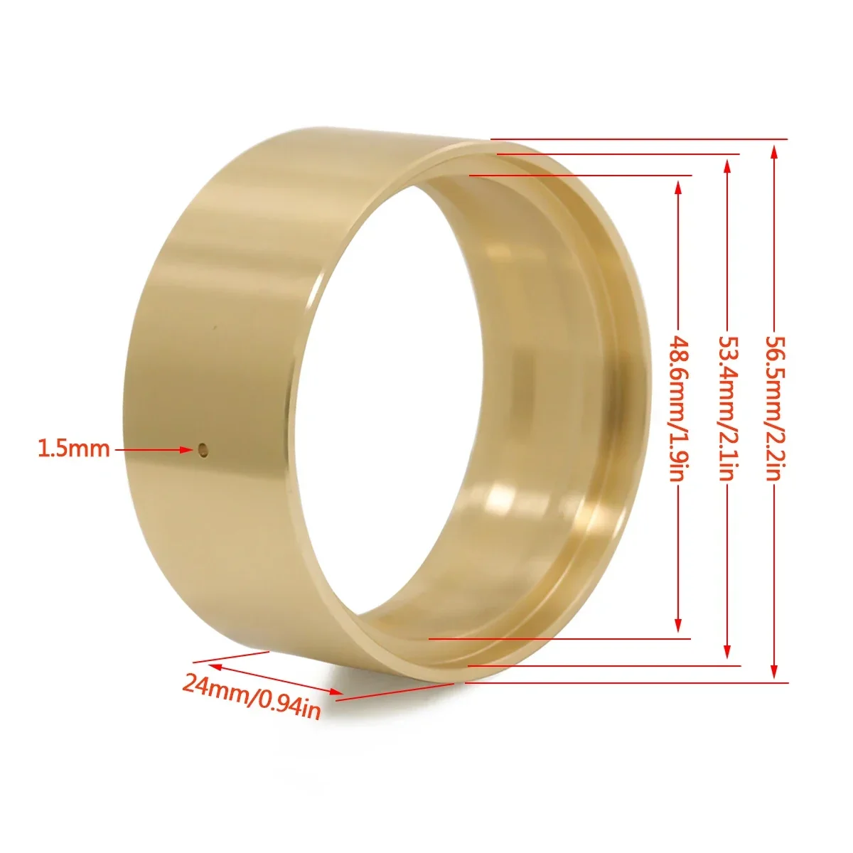 95g Brass 1.9 Inch Beadlock Wh - Rc Rock Crawler recension och pris